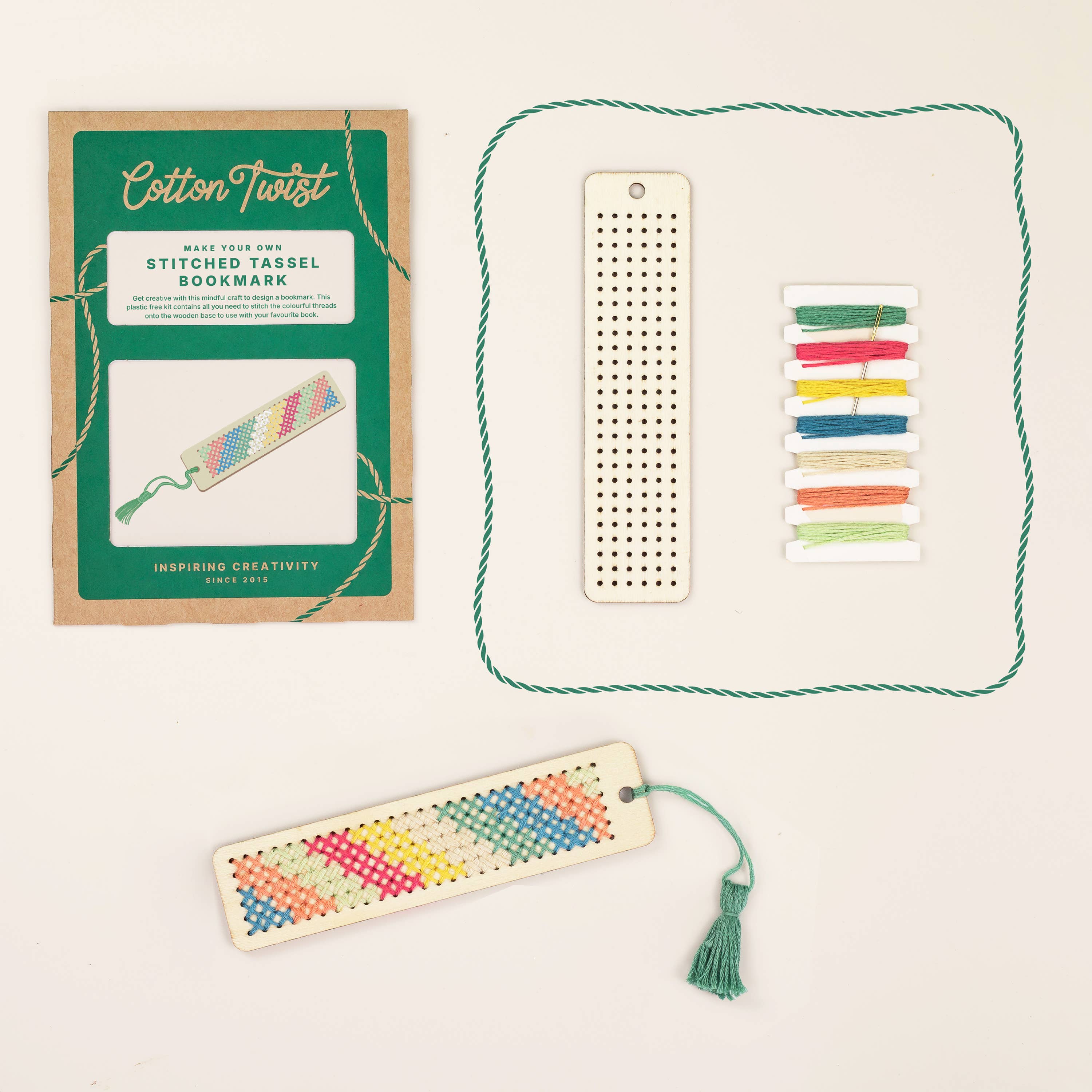 Make Your Own Stitched Tassel Bookmark Kit