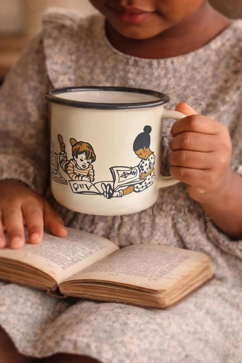 Mandy Sutcliffe - 'Story Time' Enamel Mug