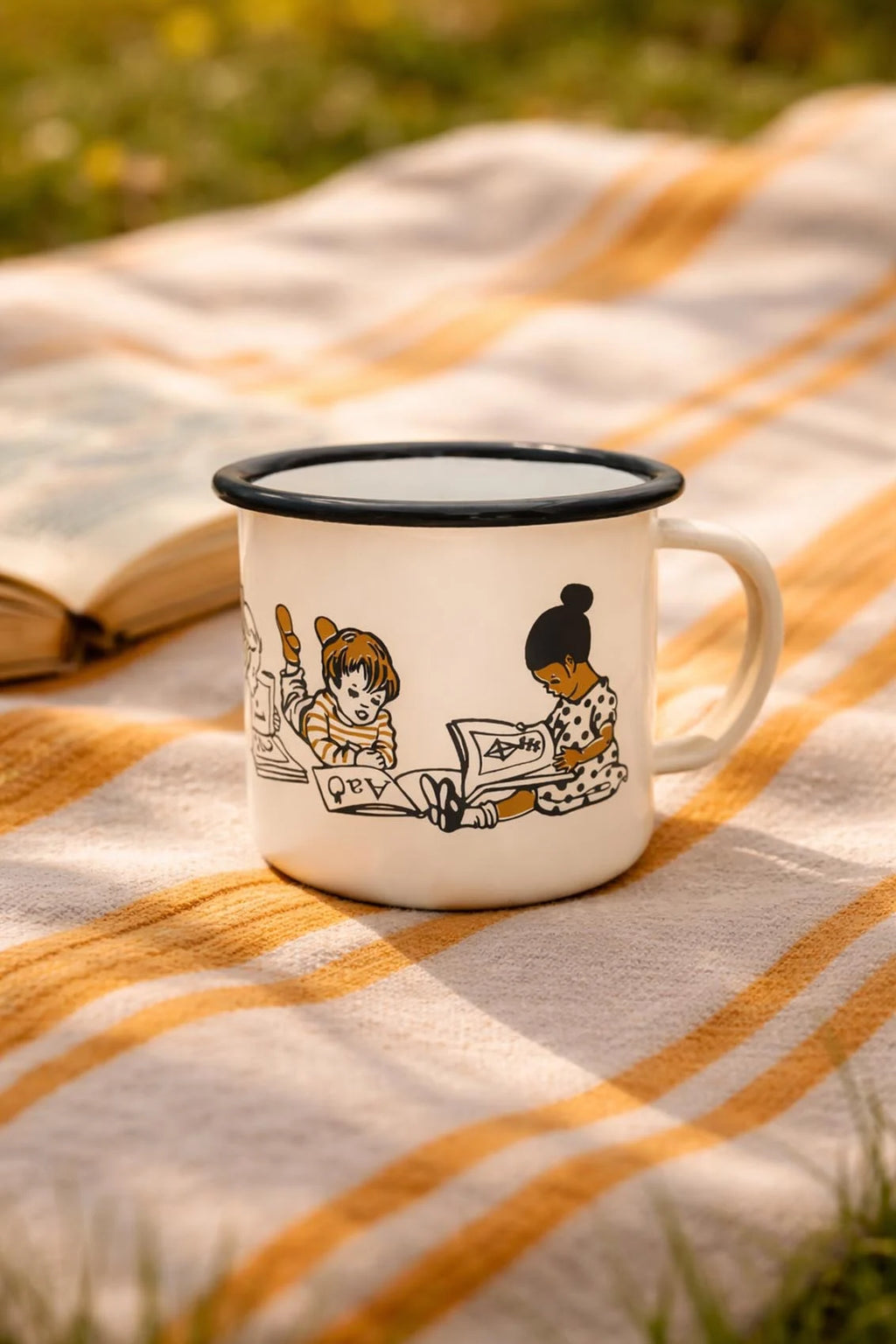Mandy Sutcliffe - 'Story Time' Enamel Mug