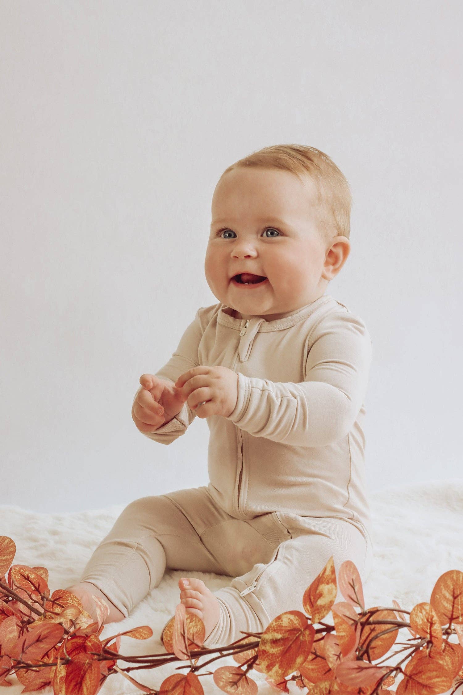 Clover + BEAR - Bamboo Onesie - Oat