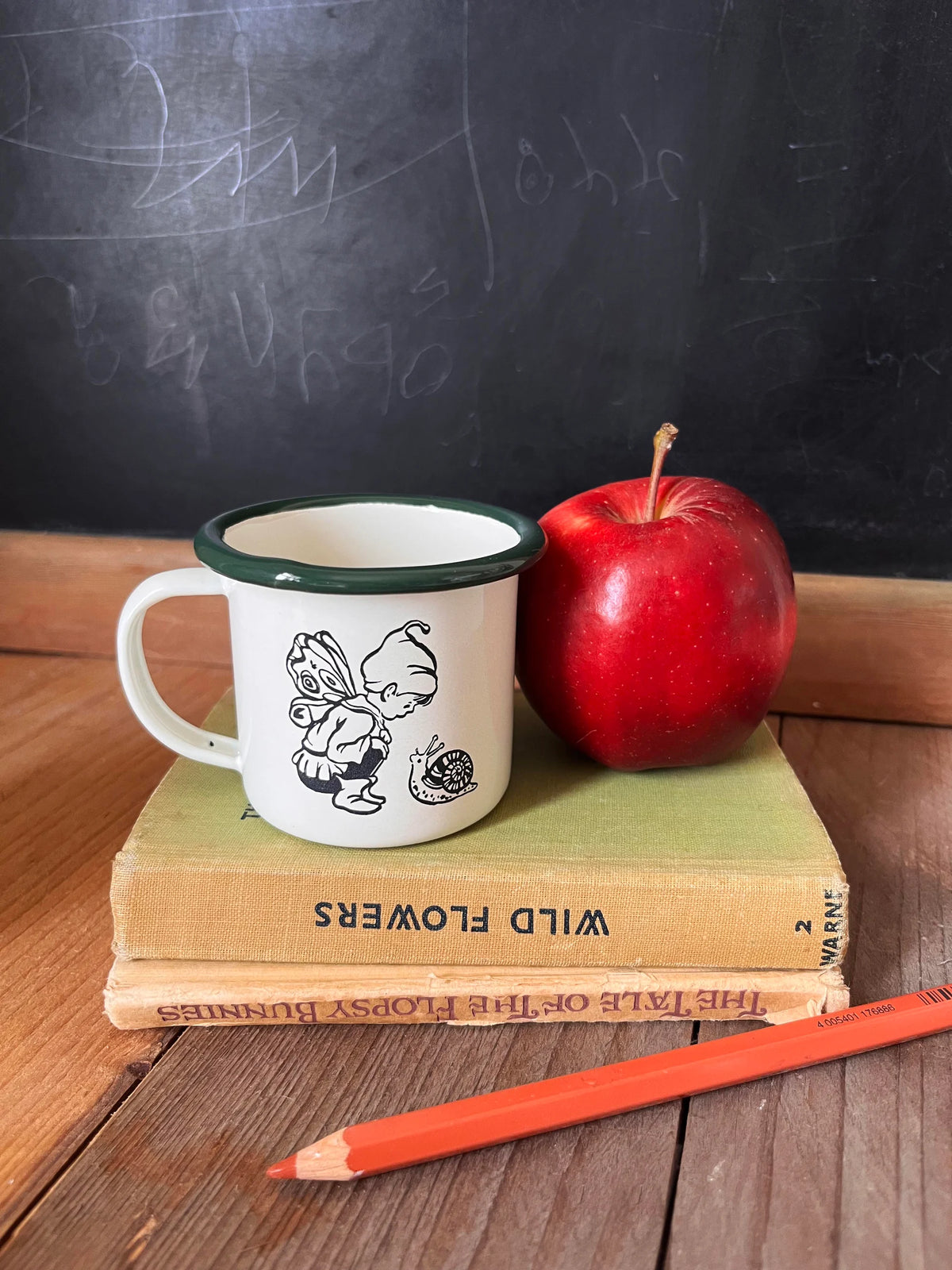Mandy Sutcliffe - 'Snail Pixie' Mini Enamel Mug