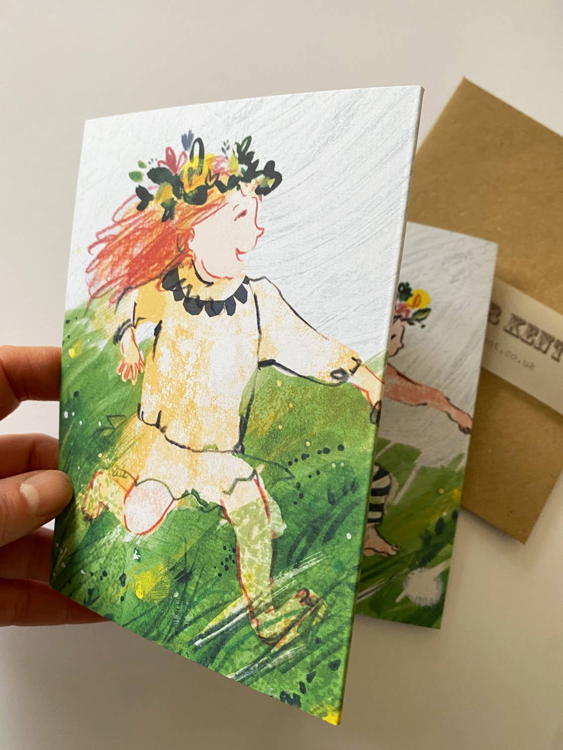 'Meadow' Concertina Greetings Card