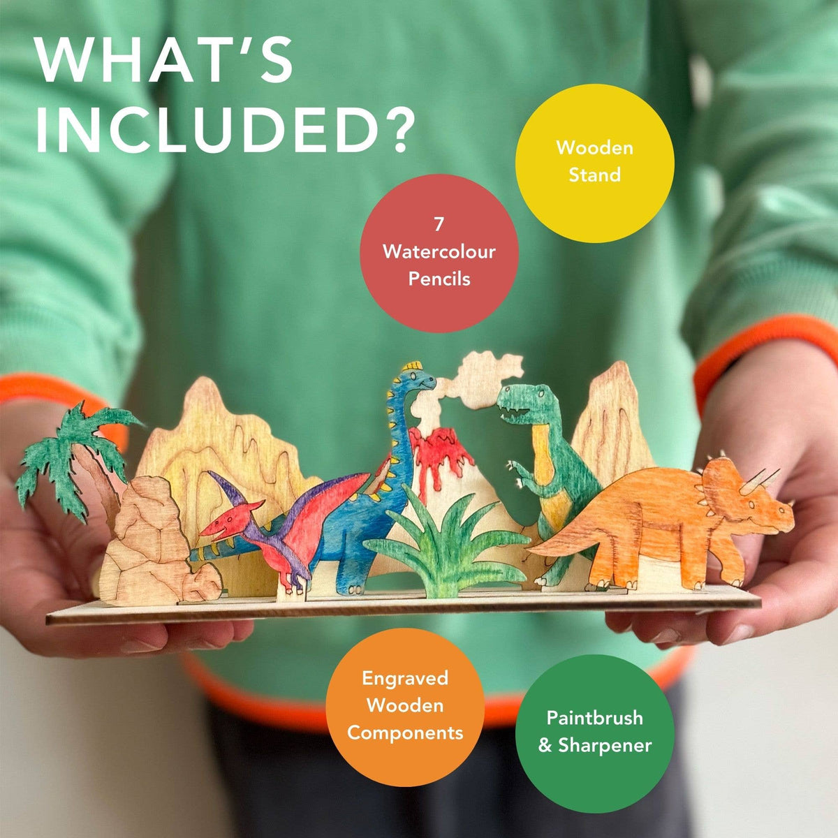 Create Your Own Dinosaur Scene - DIY Craft Kit for Kids