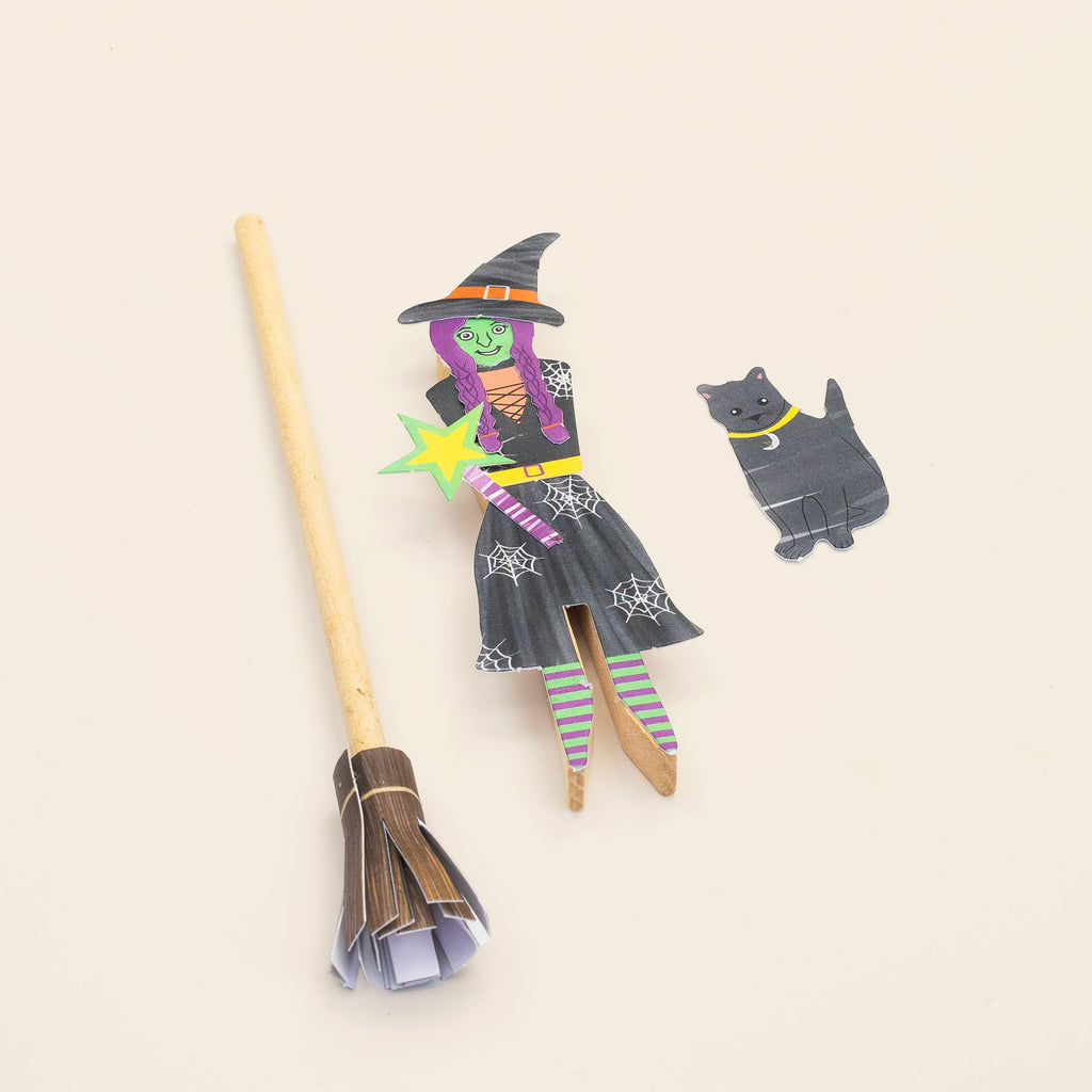 Make Your Own Witch Peg Doll