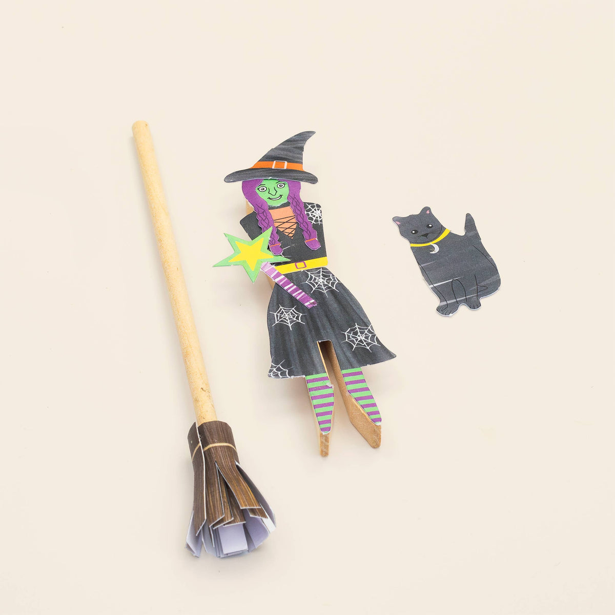 Make Your Own Witch Peg Doll