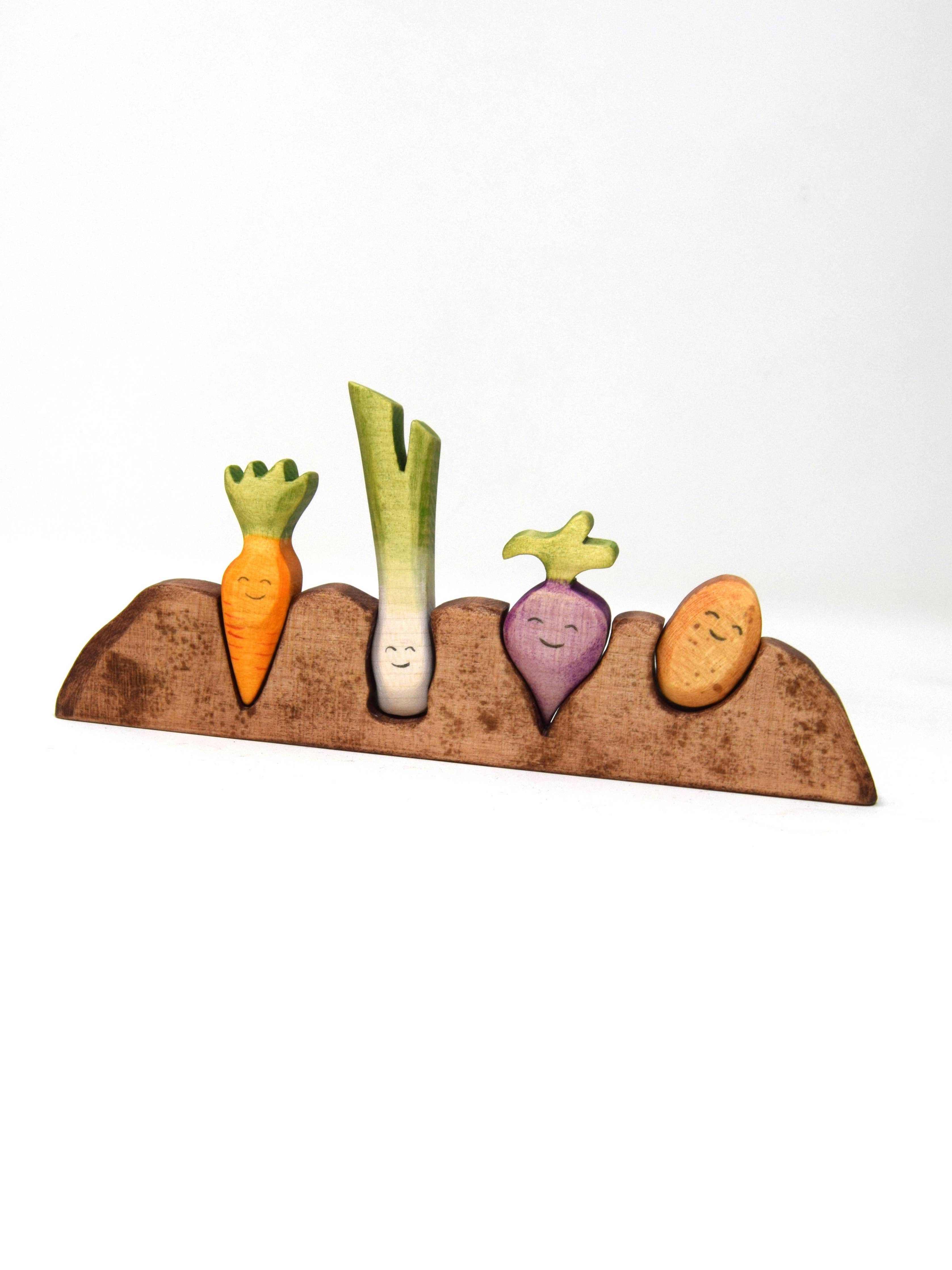 Handpainted Veg Patch Wooden Toy