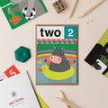 Hippo Two 2nd Birthday Card