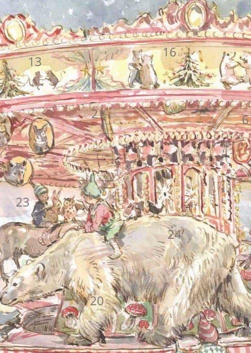 A4 Advent Calendar - Winter Carousel
