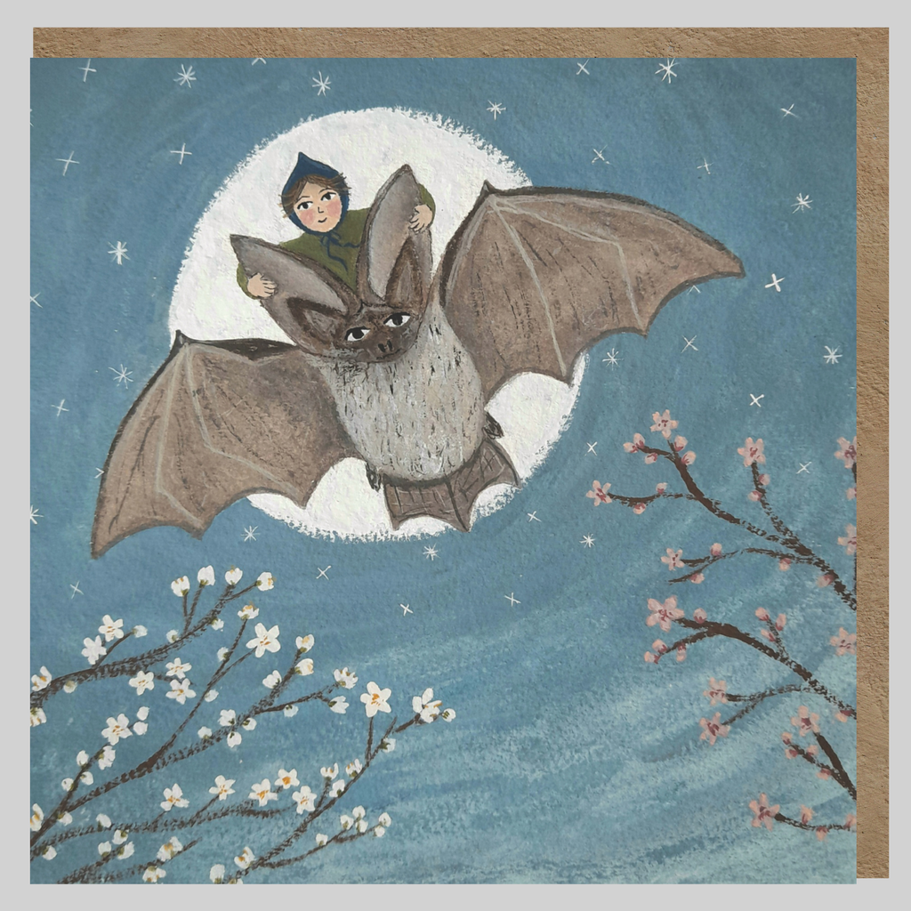 Bat Night Flight Greeting Card