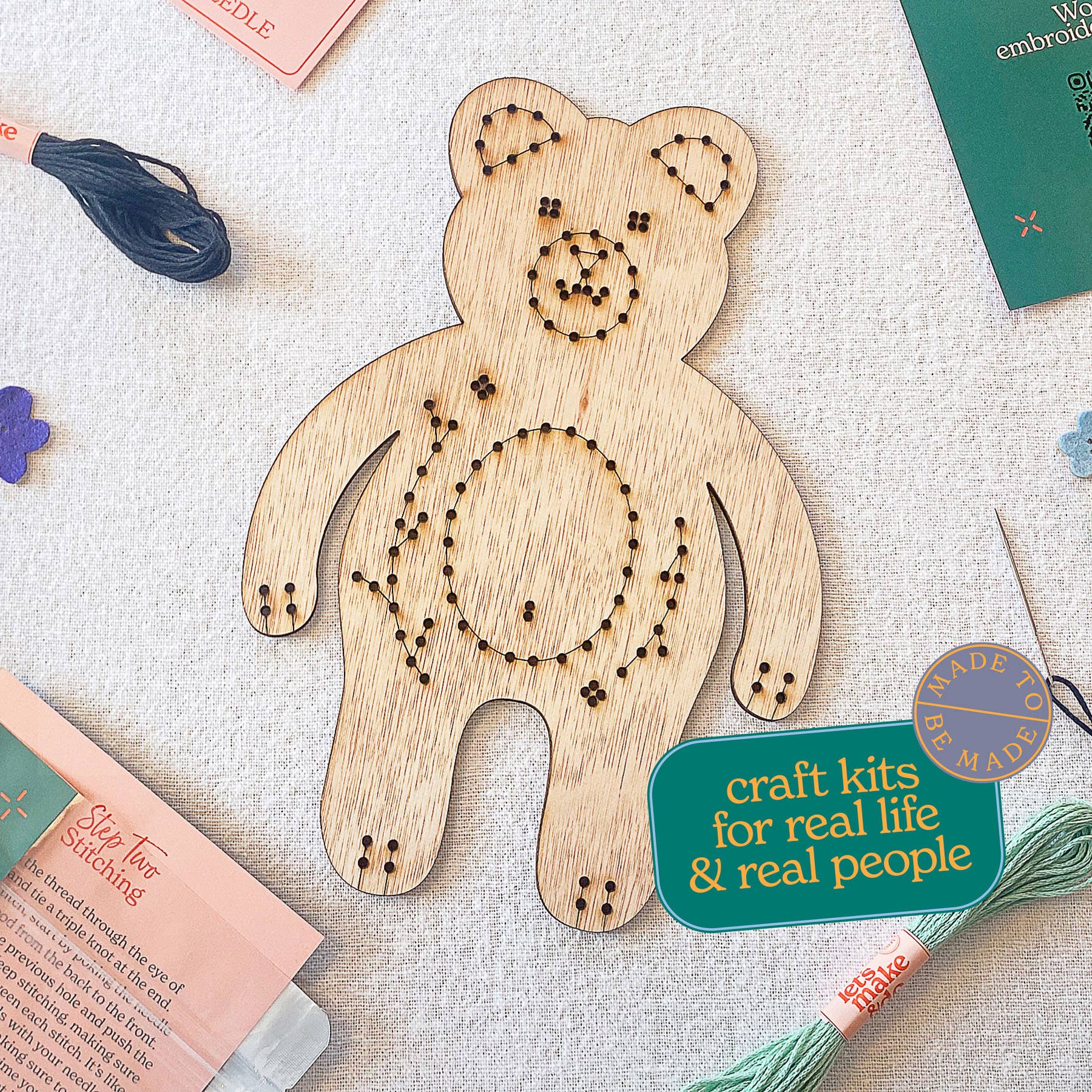 Learn To Sew - Bear Kit