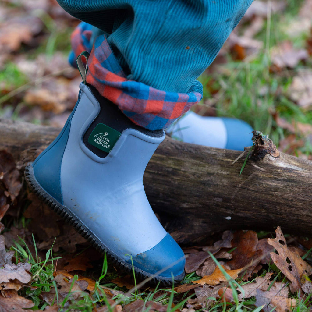 Little Green Radicals - Soft Blue Welly Boots