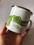 Crocodile Enamel Mug