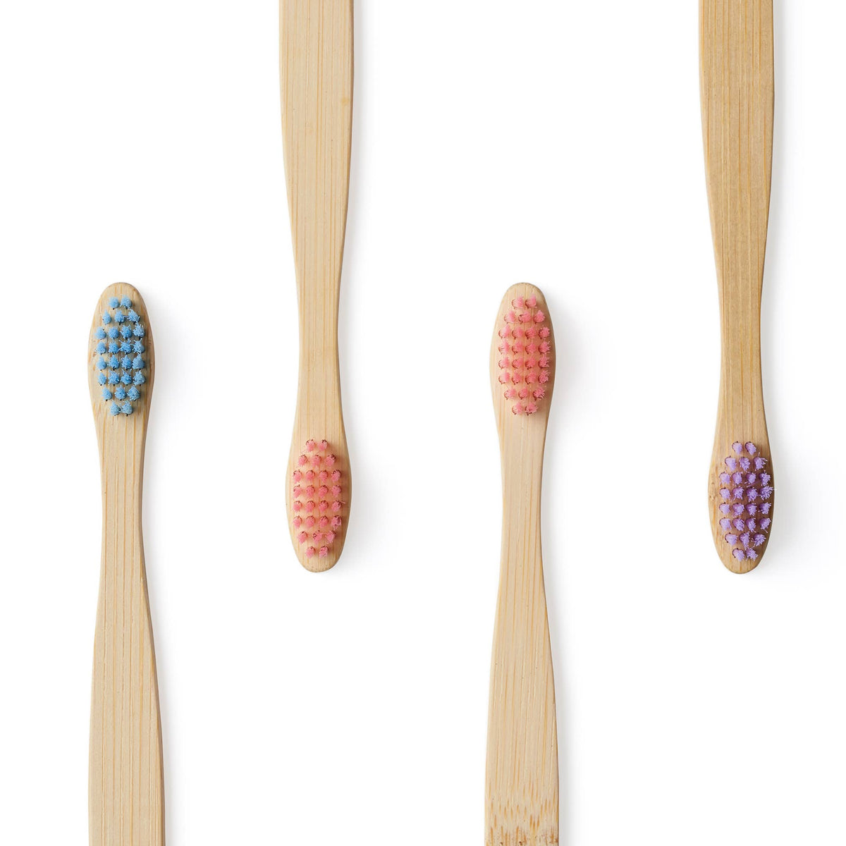 Children's 3yrs+ Bamboo Toothbrush (4 Pack) - Candy