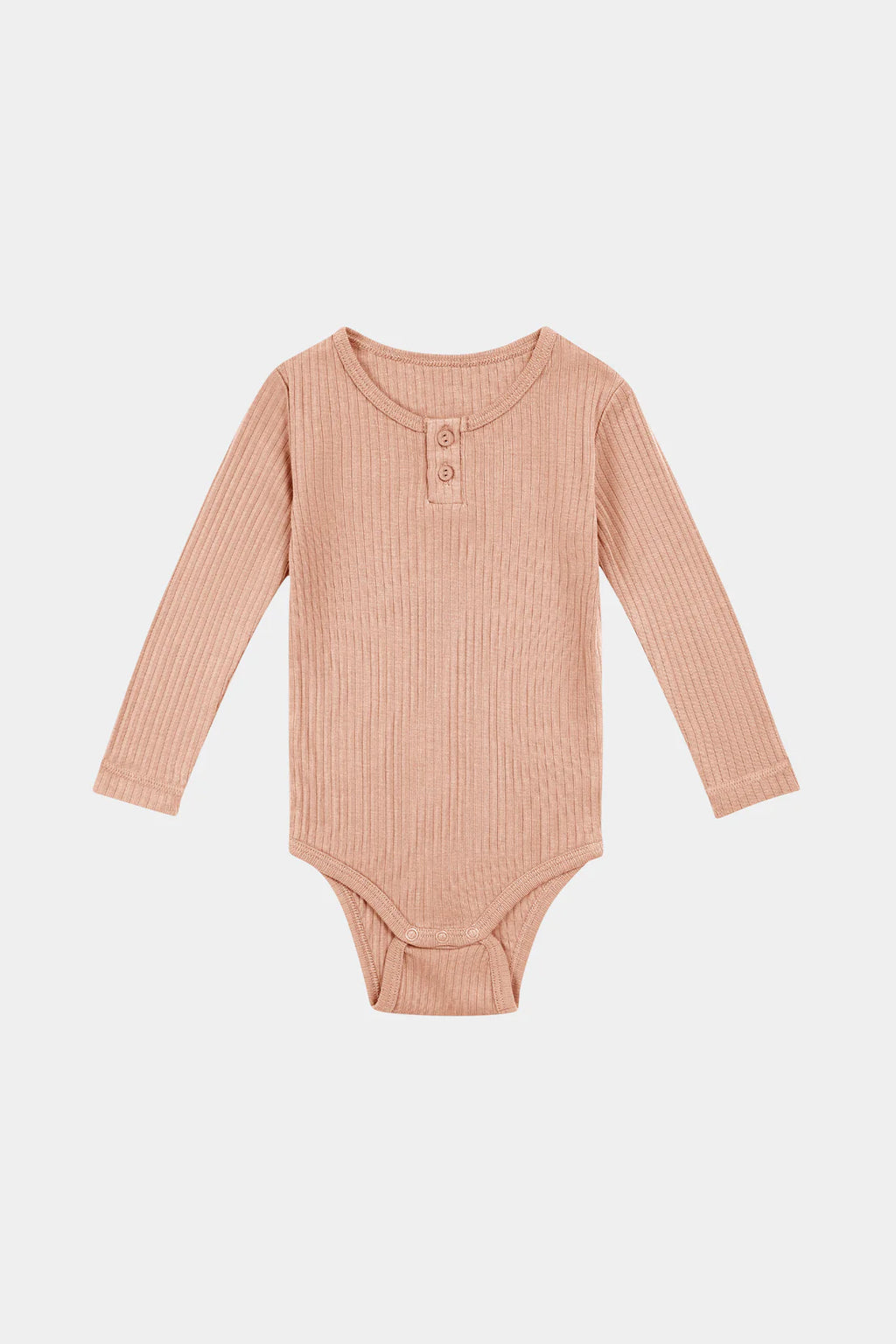Happyology - Organic Long-Sleeve Bodysuit - Peach