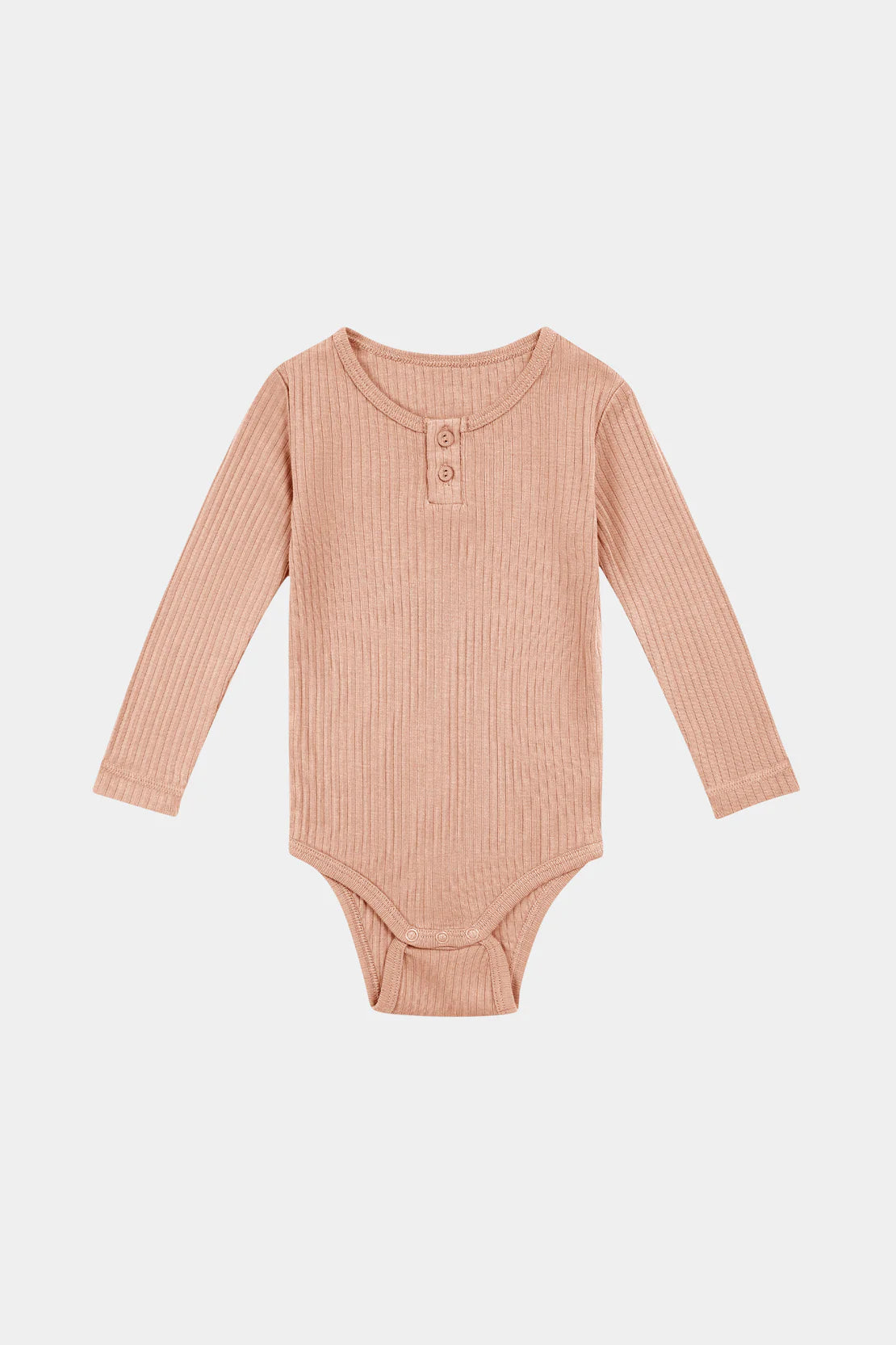 Happyology - Organic Long-Sleeve Bodysuit - Peach