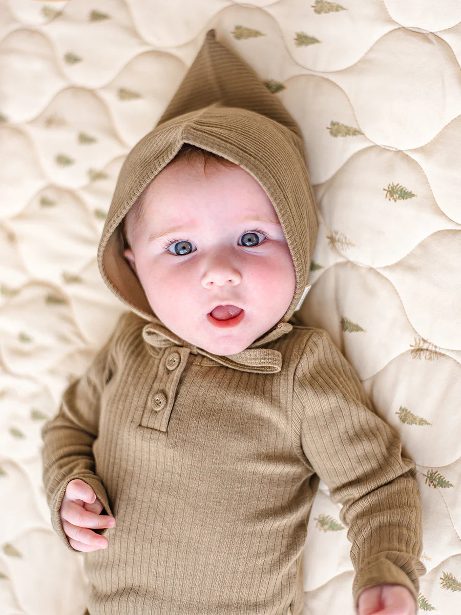 Happyology - Organic Essential Long-Sleeve Bodysuit - Moss