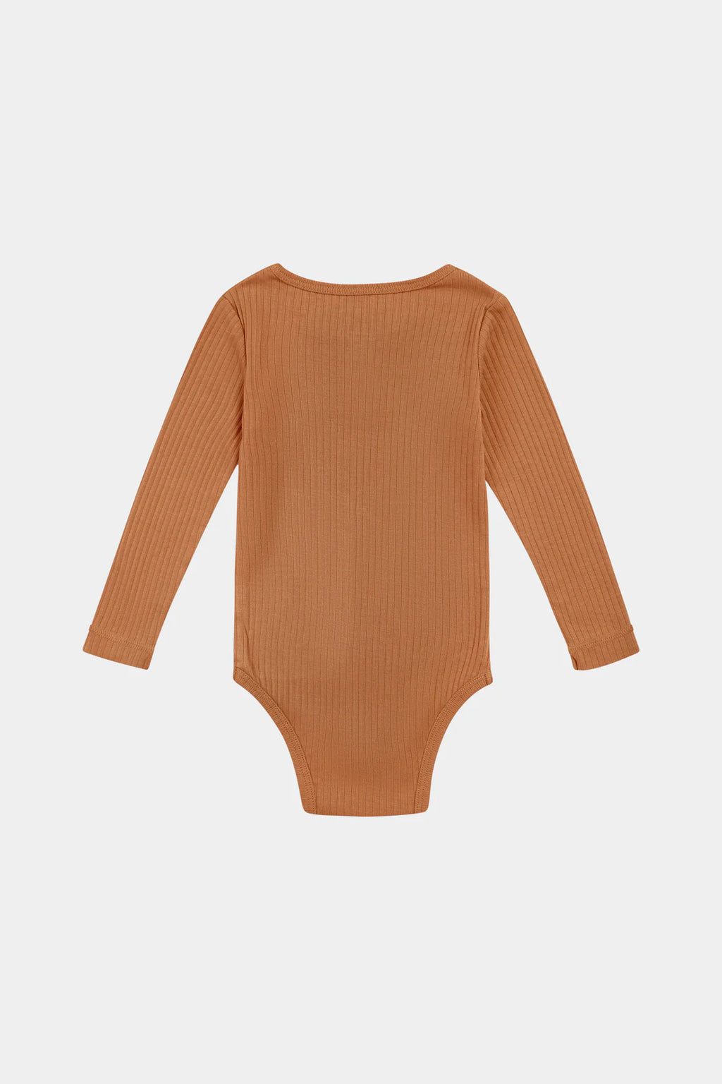 Happyology - Organic Essential Long-Sleeve Bodysuit - Cinnamon