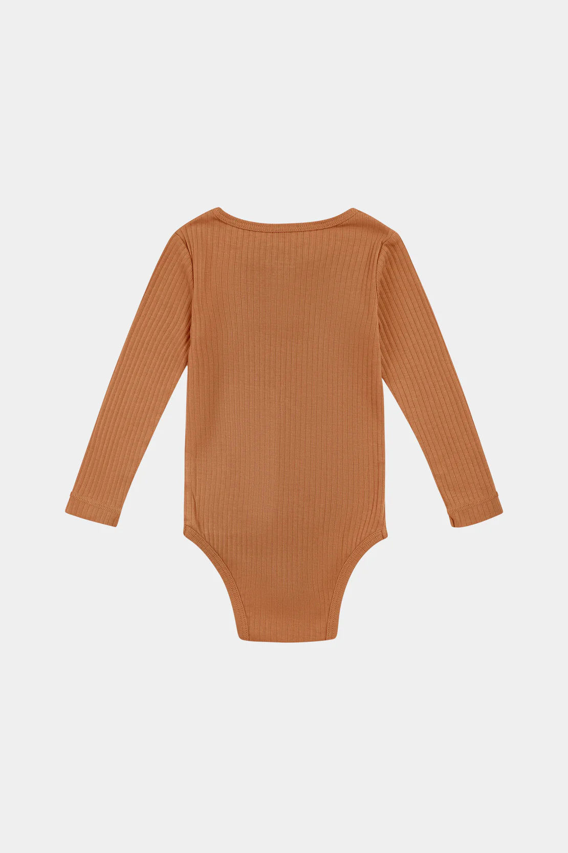 Happyology - Organic Essential Long-Sleeve Bodysuit - Cinnamon
