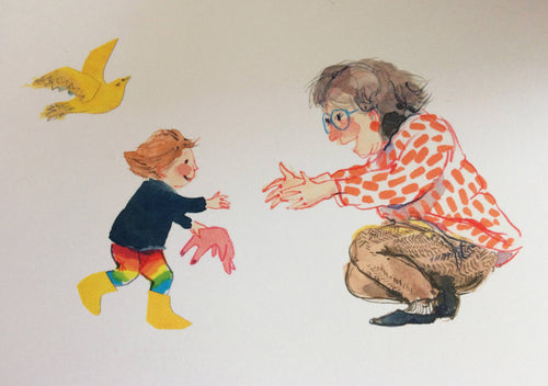 'Visiting Granny' Greetings Card