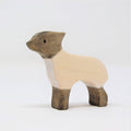 Wooden Standing Black and White Lamb