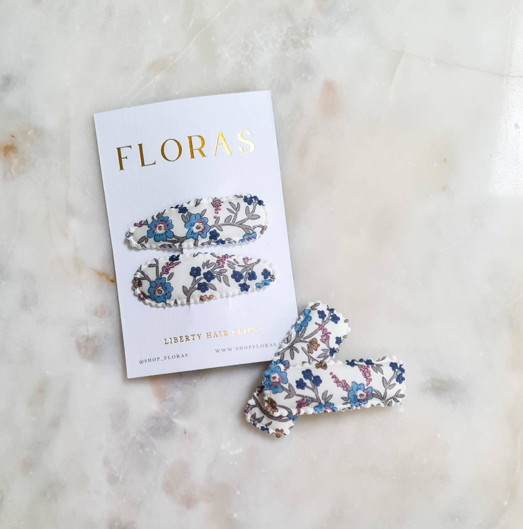 Almond Scallop Clips - Liberty Hannah Fay C