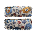 Classic Scallop Clips in Liberty D'anjo Linen Blue