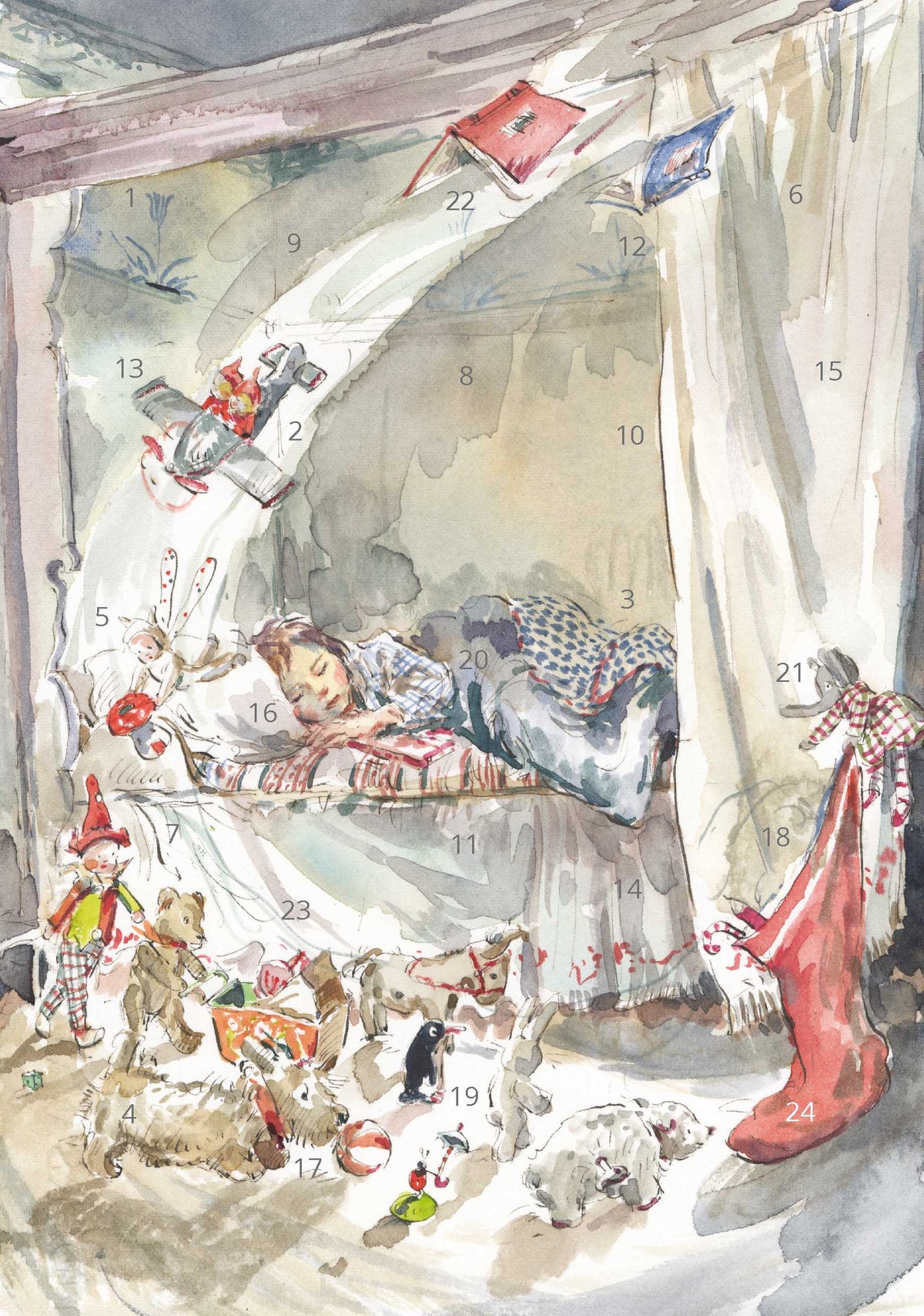 Advent Calendar Card - Christmas Stocking