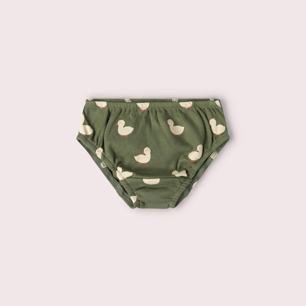 Little Green Radicals - Olive Ducks Organic Underwear