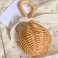 Handwoven Rattan Baby Rattle