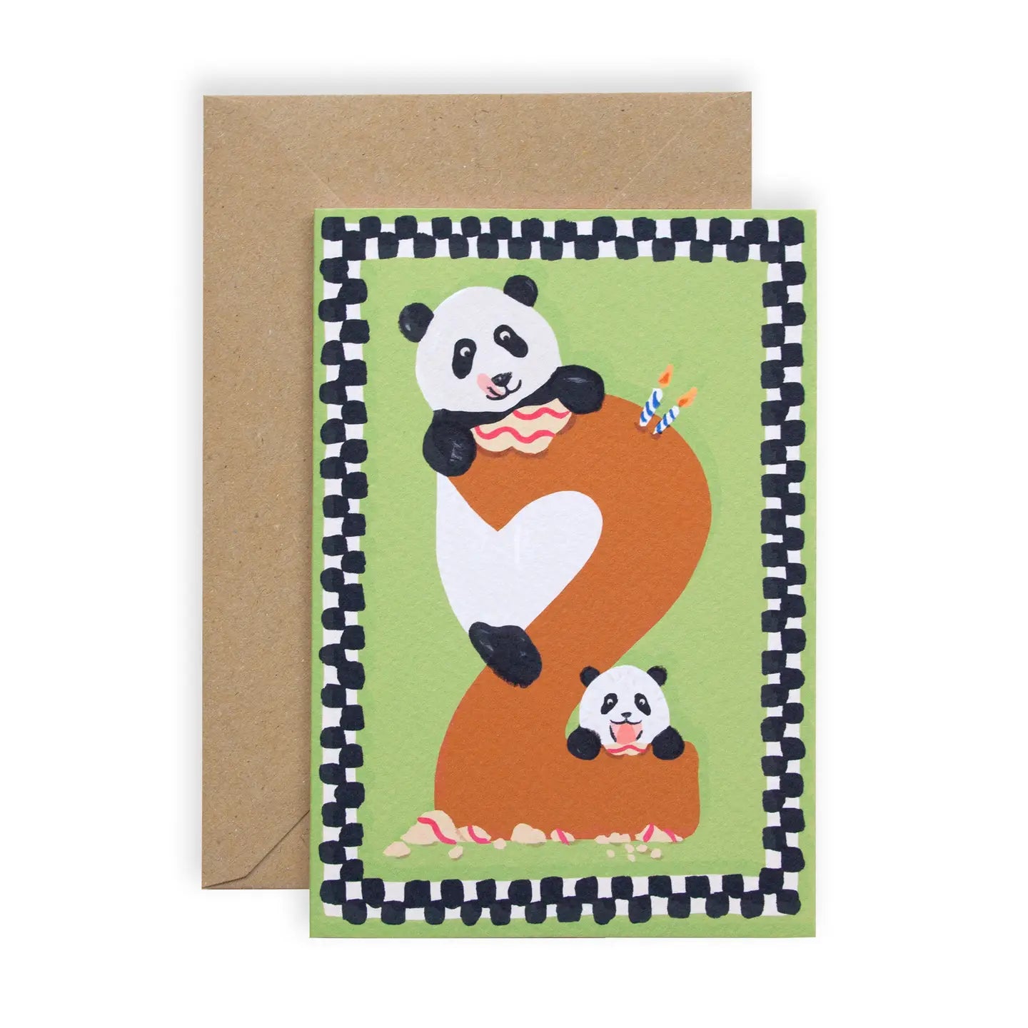 Panda's 2nd Birthday Card