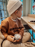 Wexbaby - 'Croissant Club' Kids Sweatshirt in Cocoa