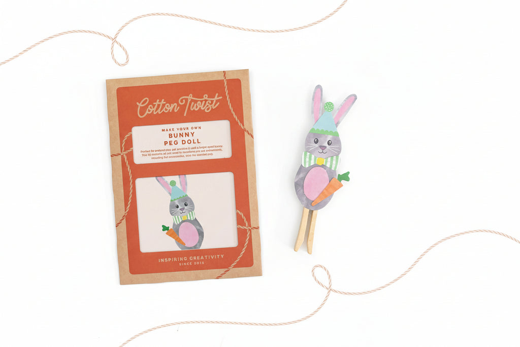 Make Your Own Bunny Peg Doll Kit