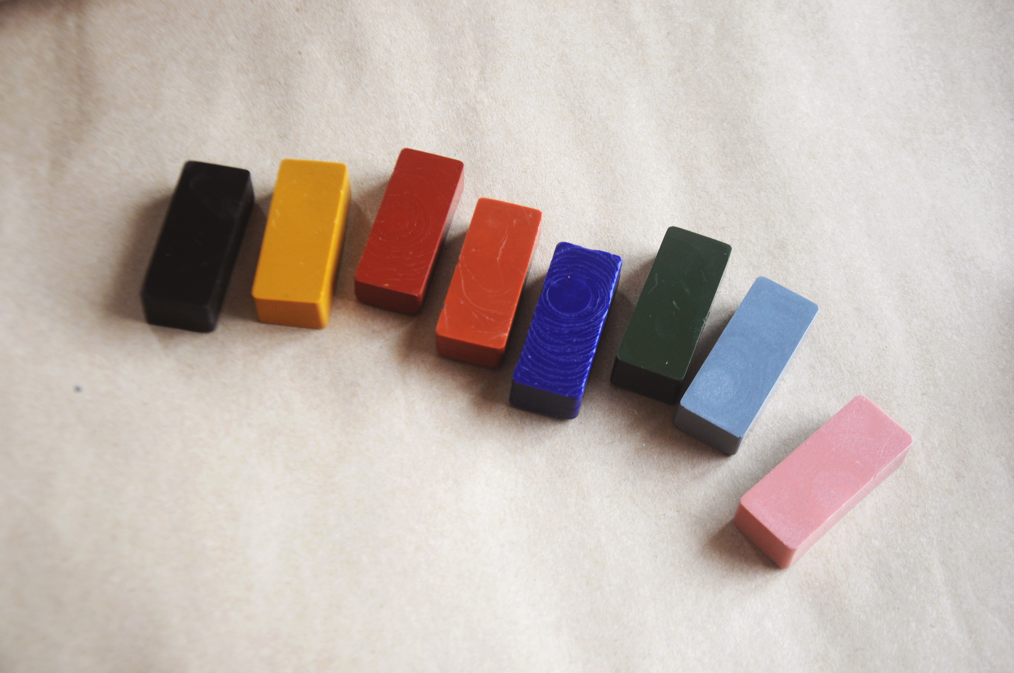 All Natural & Hand Poured Beeswax Block Rubbing Crayons