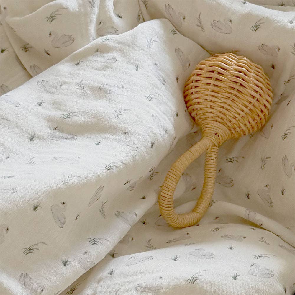 Handwoven Rattan Baby Rattle