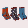 Little Green Radicals - Blue Penguins Ankle Socks (3 Pack)