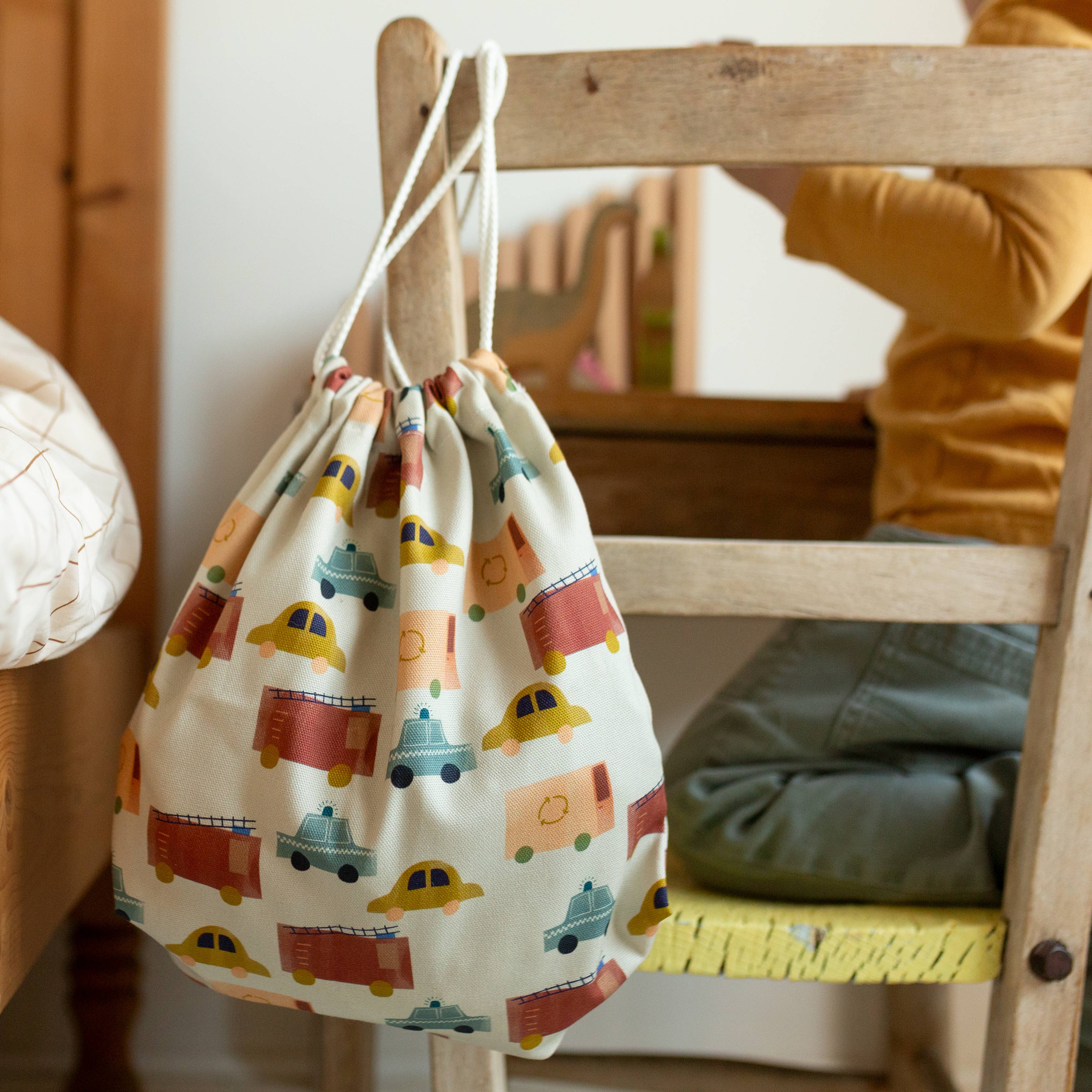 Beep Beep Drawstring Bag