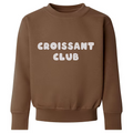 Wexbaby - 'Croissant Club' Kids Sweatshirt in Cocoa