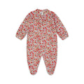 Sleepy Doe - Organic Cotton Red Floral Sleepsuit
