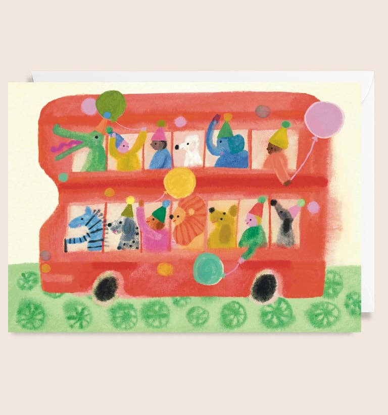 Birthday Card - Party Bus