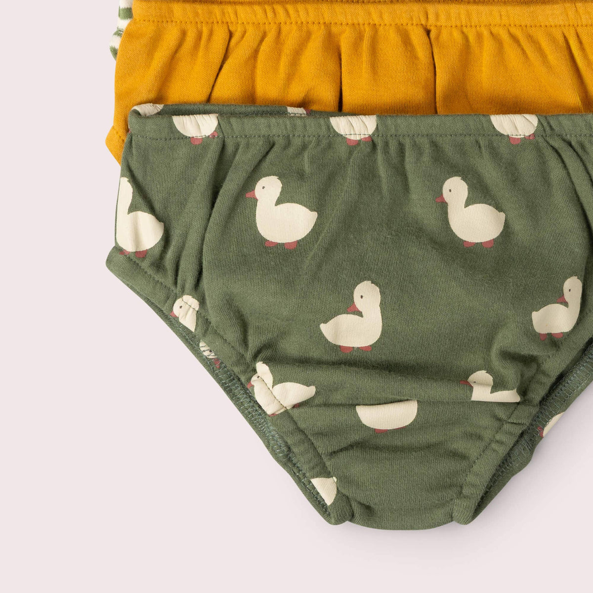 Little Green Radicals - Olive Ducks Organic Underwear