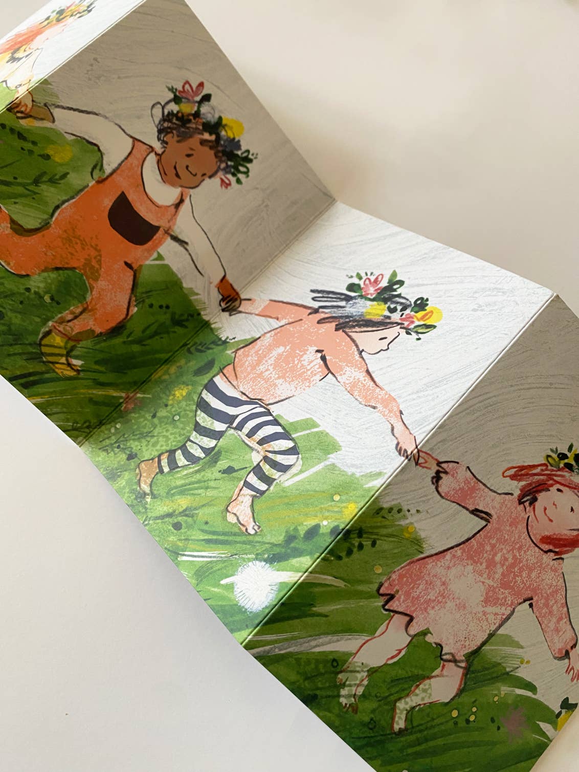 'Meadow' Concertina Greetings Card