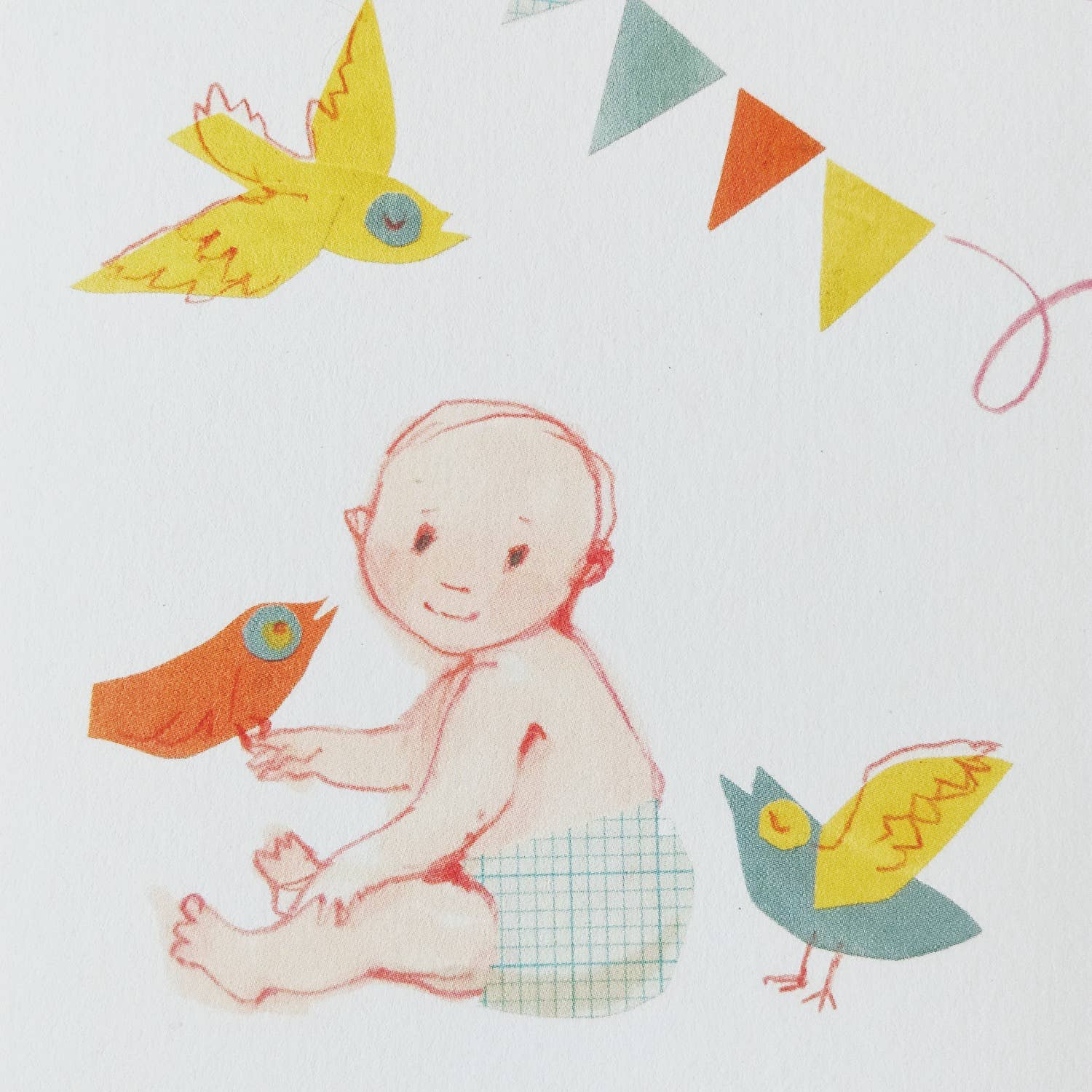 'Baby Bird' Greetings Card