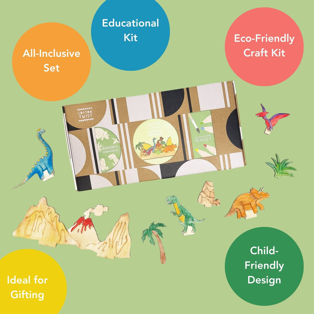 Create Your Own Dinosaur Scene - DIY Craft Kit for Kids
