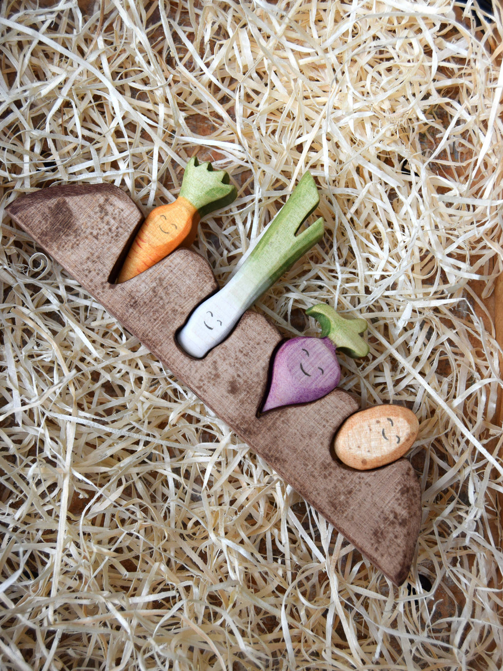 Handpainted Veg Patch Wooden Toy