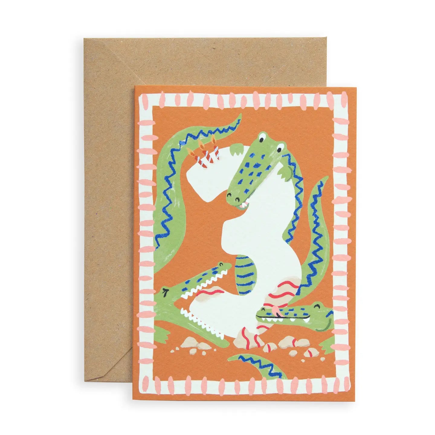 Crocodile's 3rd Birthday Card