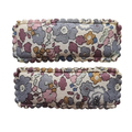 Classic Scallop Clips in Liberty Betsy Ann Grey