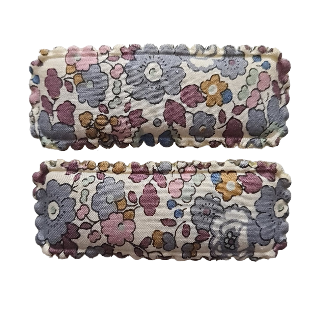 Classic Scallop Clips in Liberty Betsy Ann Grey