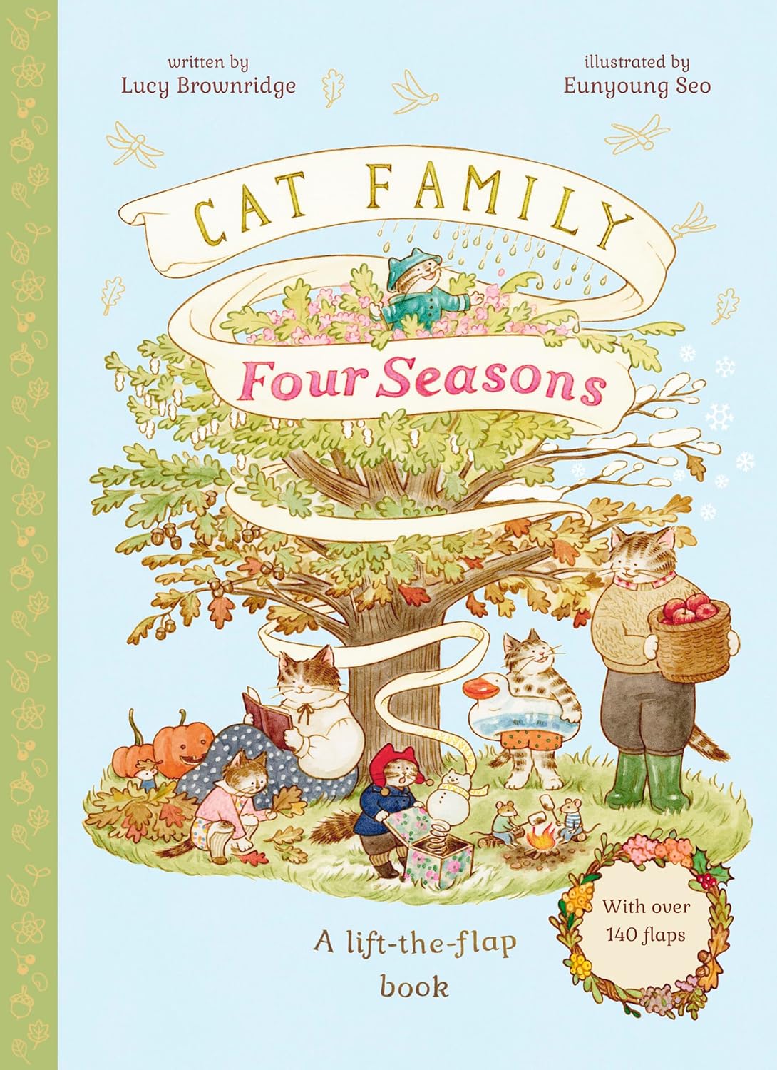 Cat Family Four Seasons by Lucy Brownridge