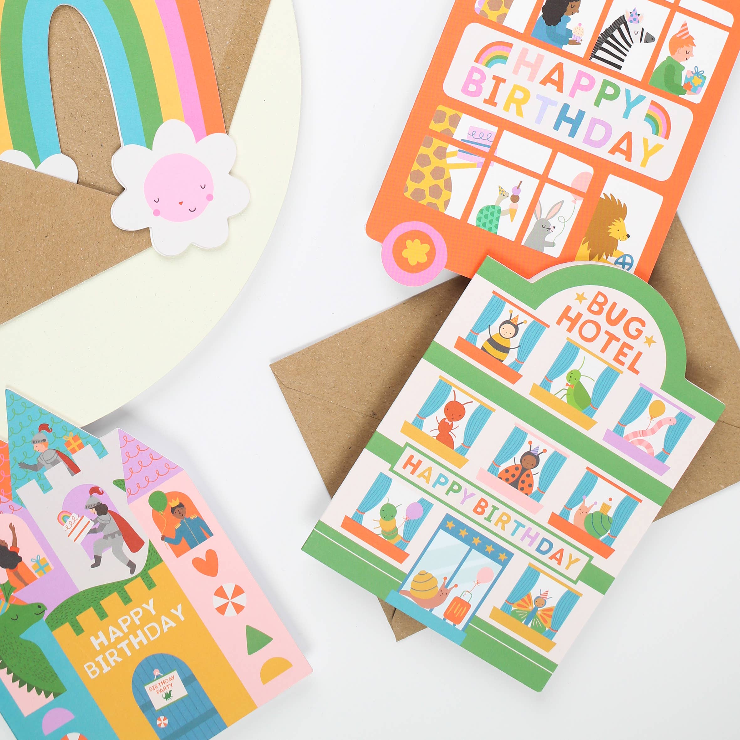 Playful Bug Hotel Birthday Card