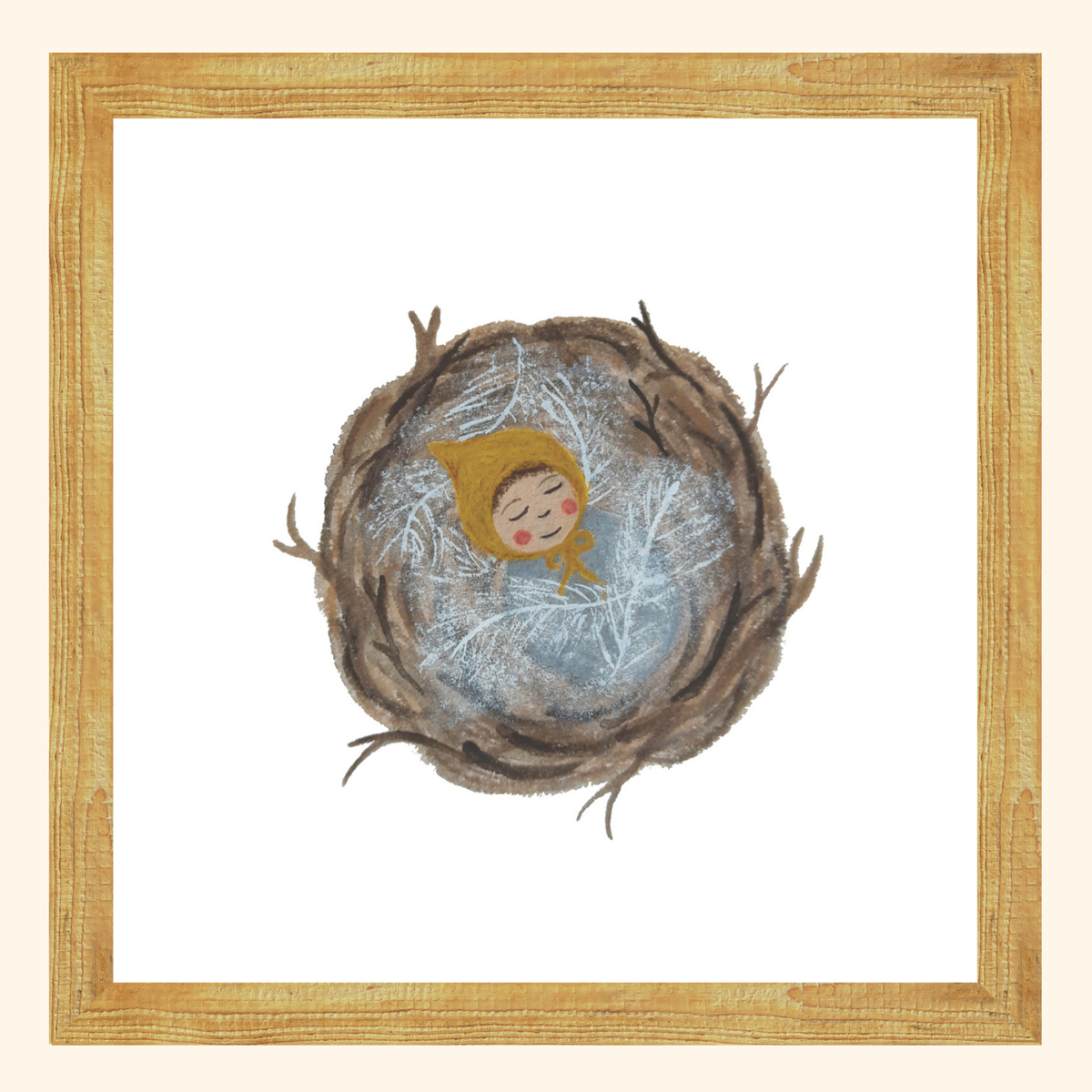  Baby Nest Fine Art Print | Nursery Art | Giclee Print